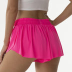 DAH Flowy 2-in-1 Butterfly Athletic Shorts – Lightweight, Feminine & High-Waist Comfort Fit