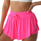 DAH Flowy 2-in-1 Butterfly Athletic Shorts – Lightweight, Feminine & High-Waist Comfort Fit