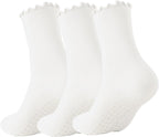 DAH GripRuffle™ Pilates Socks (3-Pack) – Non-Slip Yoga & Barre Socks for Women