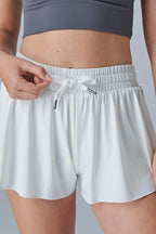 DAH 3-Pack Women’s Flowy 2-in-1 Butterfly Athletic Shorts – High-Waist, Built-In Compression & Quick-Dry