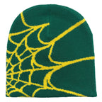 DAH Spider Web Knit Beanie – Unisex Warm Statement Hat