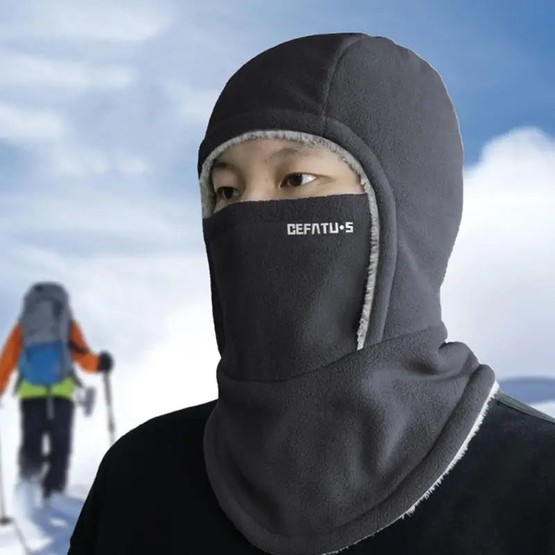 DAH Thermal Fleece Full-Face Balaclava – Windproof Winter Mask for Cycling & Skiing