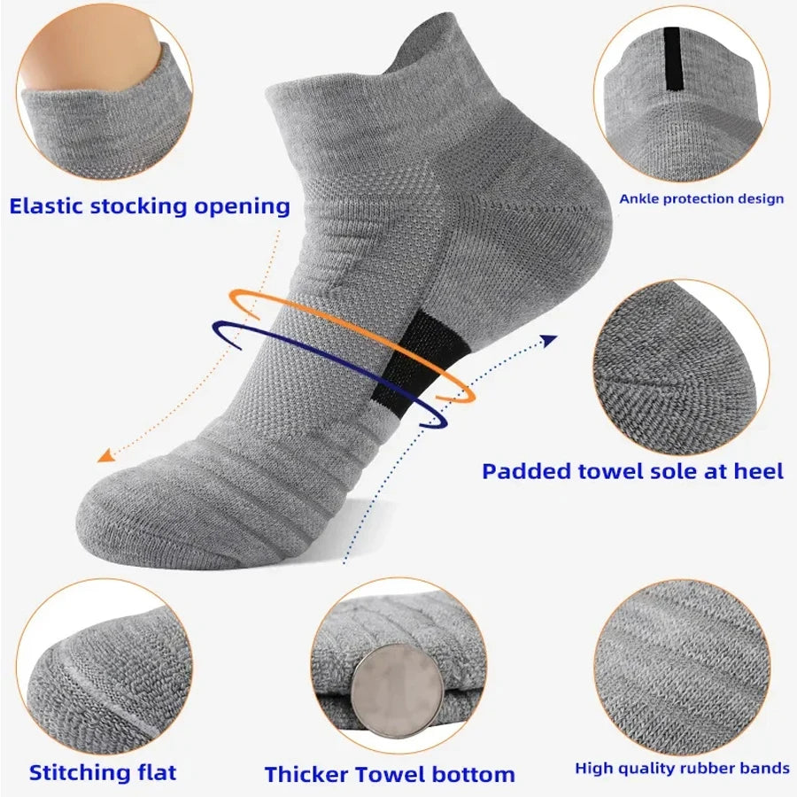 DAH Anti-Slip Football Socks – Breathable Performance Socks for Soccer & Basketball (1/3 Pairs)