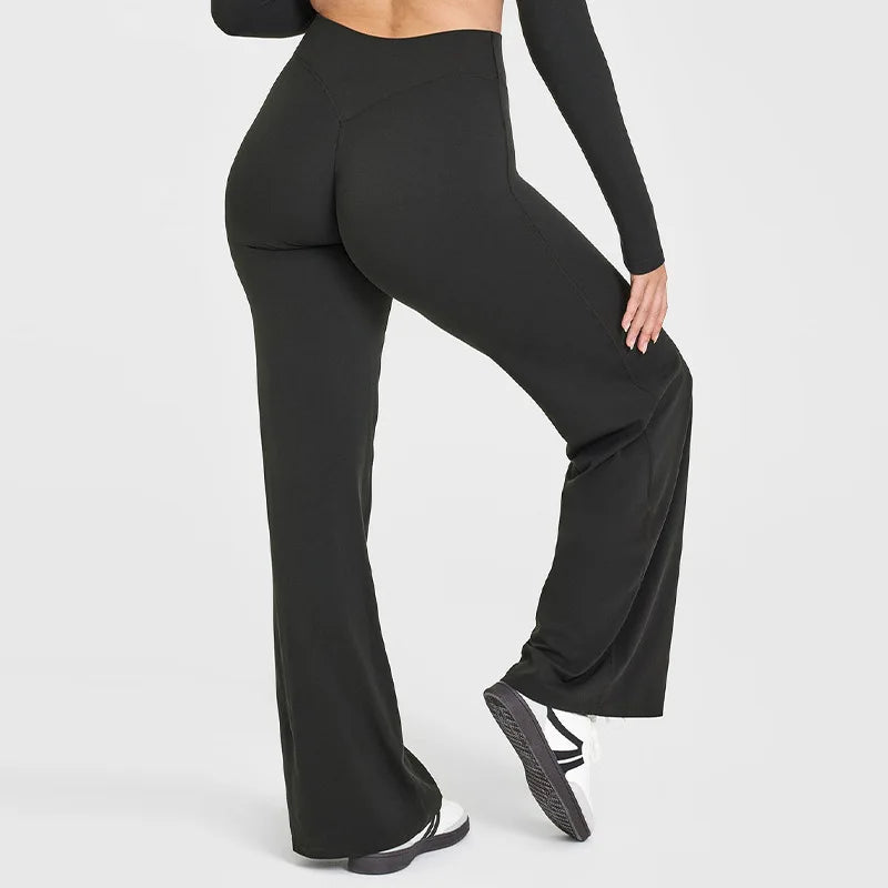 DAH UltraSoft™ Straight-Leg Yoga Pants – Naked Feel Butter Fabric | Mid-Waist Comfort Fit