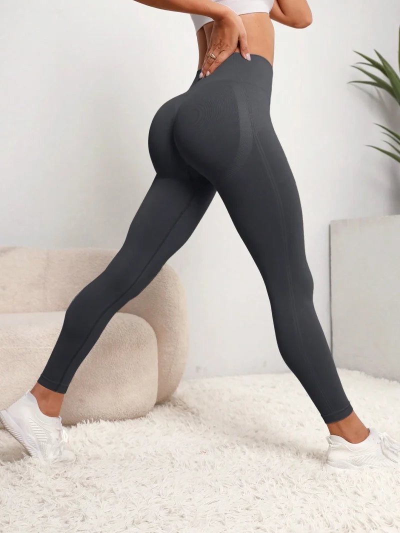 DAH Seamless Hip-Lift Leggings – High-Waist SculptFit™ Push-Up Yoga & Training Leggings