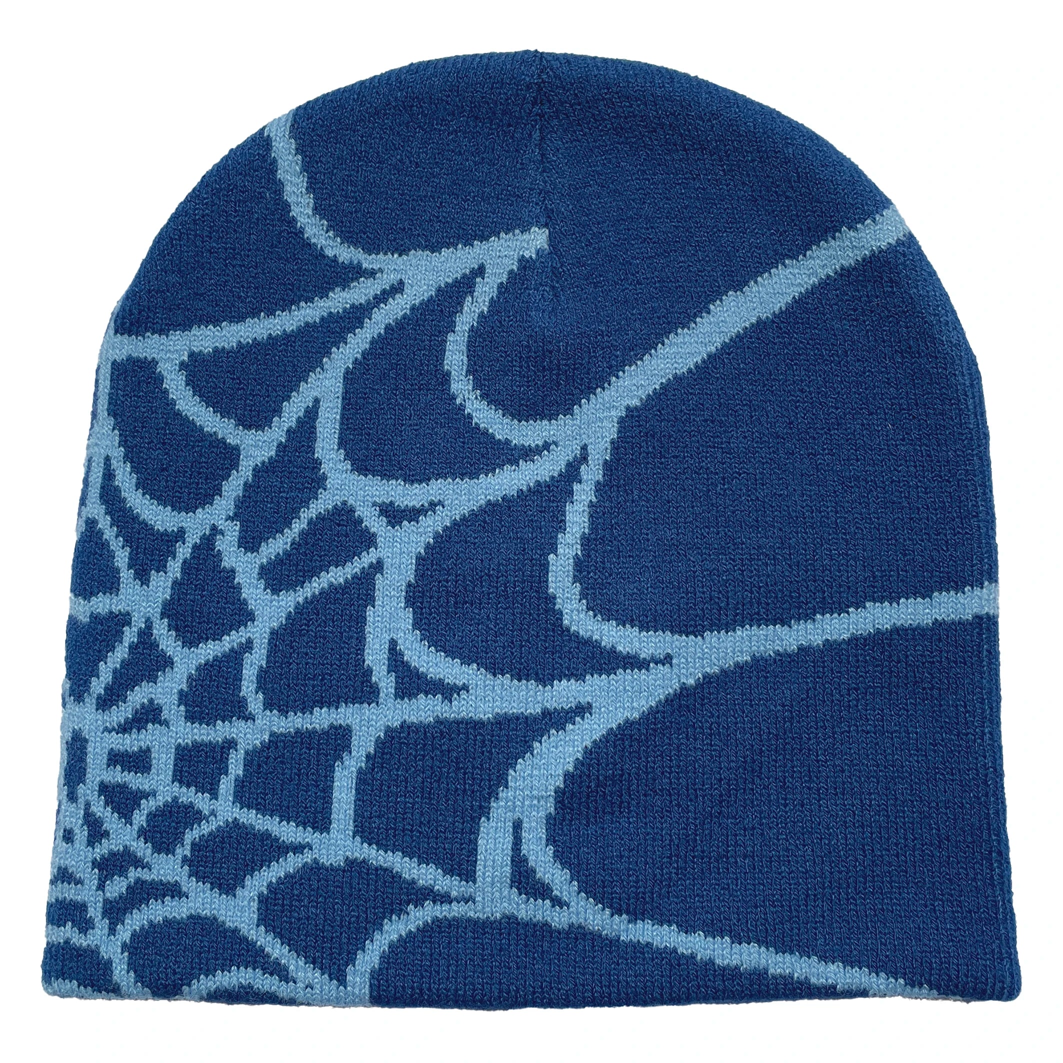 DAH Spider Web Knit Beanie – Unisex Warm Statement Hat