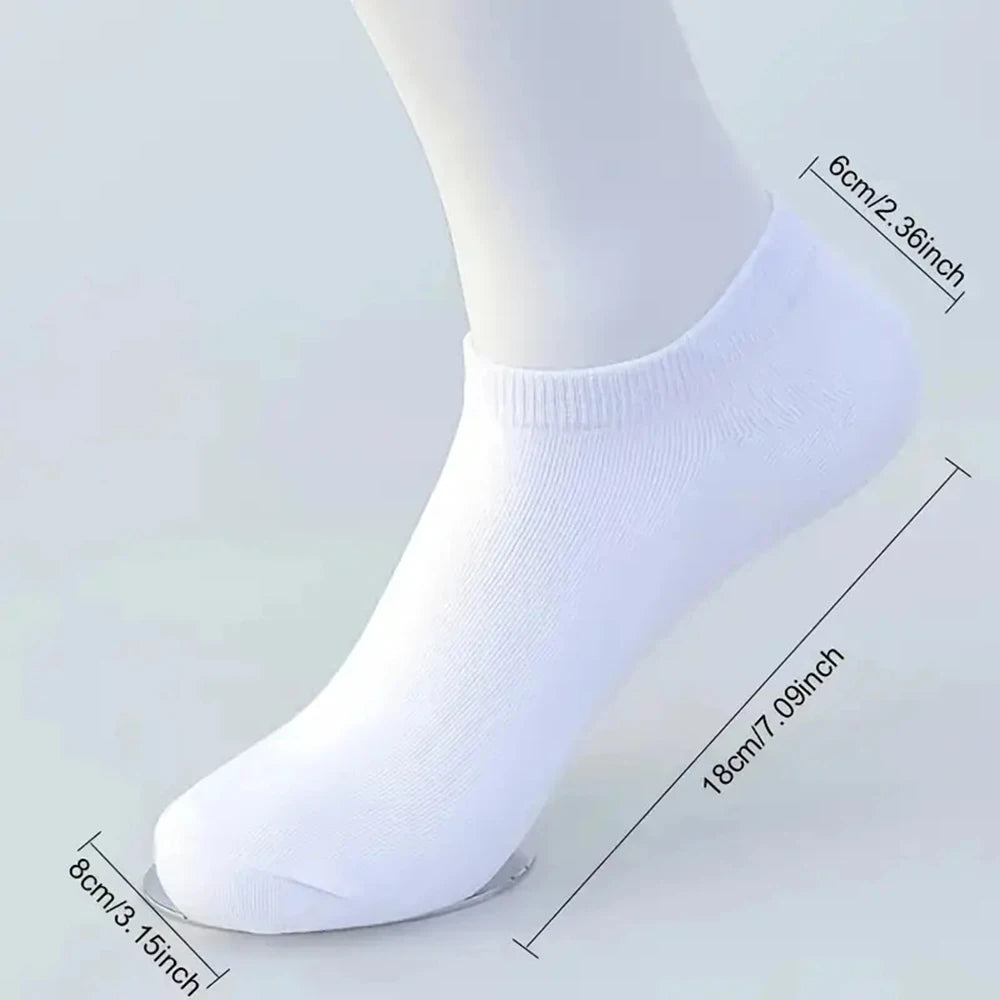 DAH Unisex Boat Socks – Lightweight Ankle Socks for Everyday Comfort (1/5/10 Pairs)