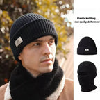 DAH 2-in-1 Winter Balaclava Beanie – Knitted Full-Face Windproof Hat (Unisex)