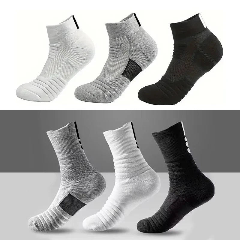 DAH Anti-Slip Football Socks – Breathable Performance Socks for Soccer & Basketball (1/3 Pairs)